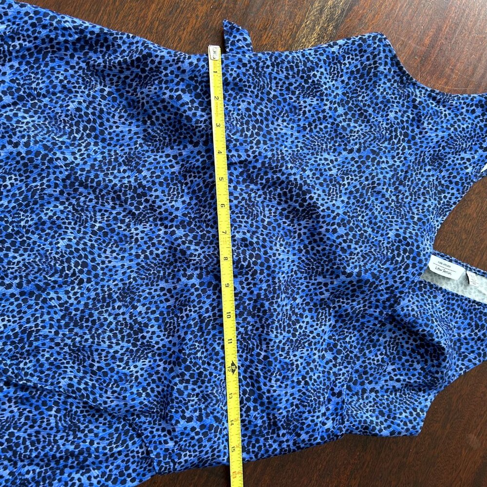 NWOT Pretty blue/black print wrap dress, 6 - Picture 11 of 12